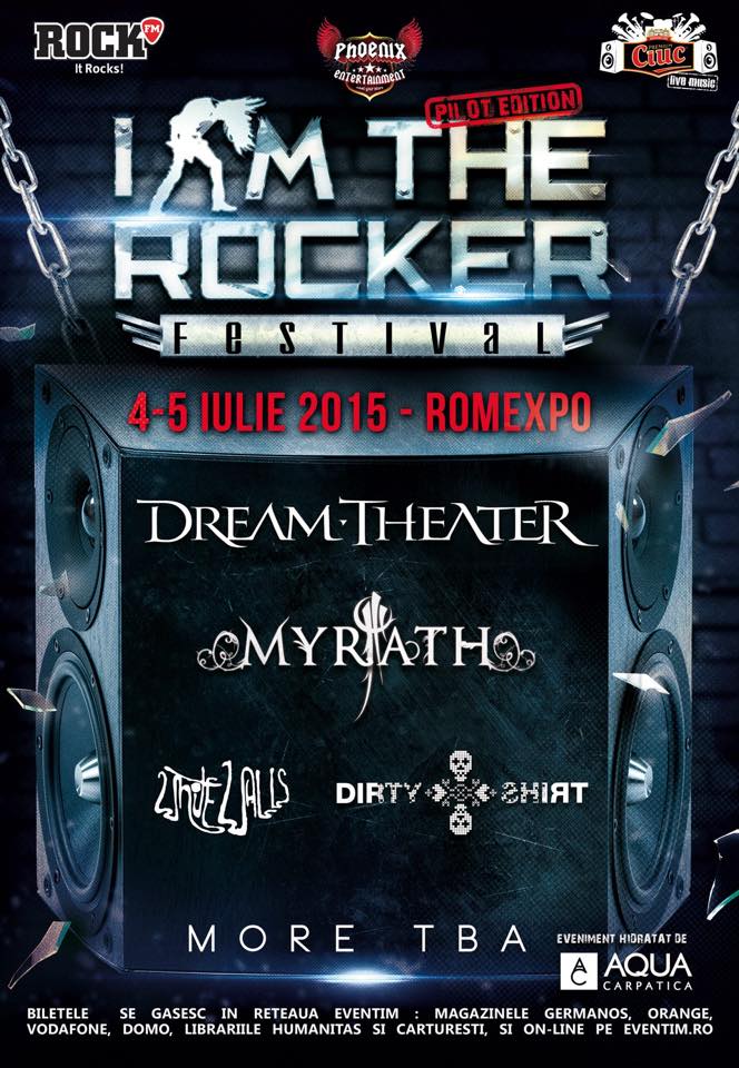 Dirty Shirt si White Walls, pe scena alaturi de Dream Theater la festivalul „I Am The Rocker”